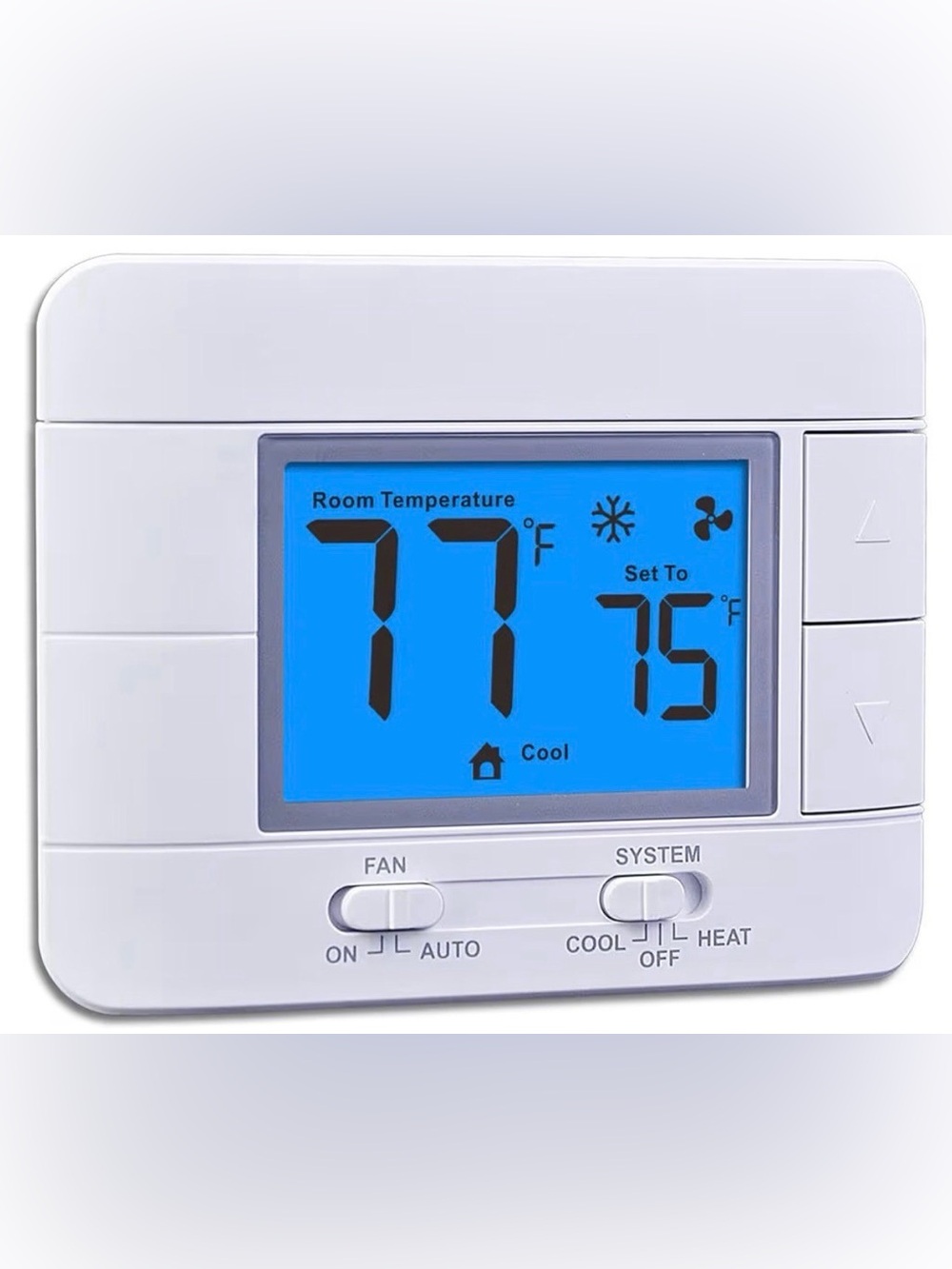Upgraded Digital Non-Programmable Thermostat for Home 1 Heat/1 Cool Single Stage